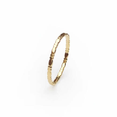 La bague BIANCA en or jaune 18 carats Fairmined